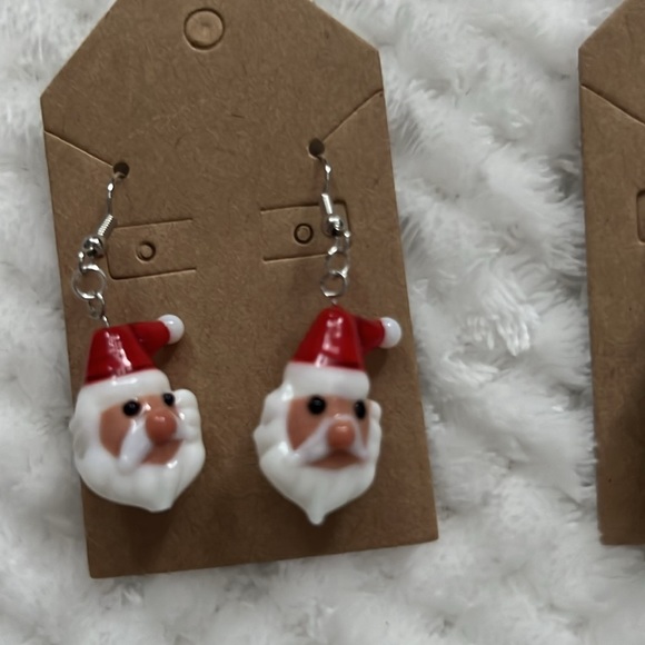 Christmas earrings handmade - Picture 2 of 5